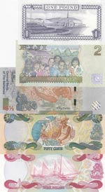 Mix Lot,  UNC,  Total 5 banknotes