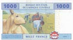 Central African States, 1000 Francs, 2002, ... 