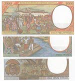 Central African States, 500 Francs, 1.000 ... 