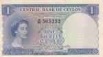 Ceylon, 1 Rupee, 1954, ... 