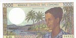 Comoros, 1.000 Francs, ... 
