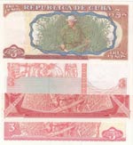 Cuba, 3 Pesos, 1989, 1995, 2004, 2017, UNC, ... 