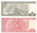 Cuba, 1 Peso, 3 Peso, 2004-2010, UNC, p127a, ... 