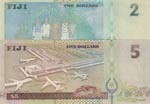 Fiji,  UNC,  Total 2 banknotes