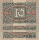 Germany, 10 Mark (2), 1920, AUNC - UNC, p67, ... 