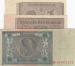 Germany,  3 Different banknotes