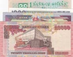 Ghana,  Total 4 banknotes