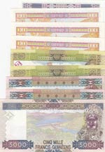 Guinea,  Total 9 banknotes