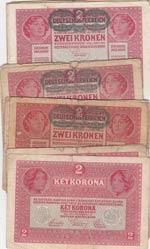 Austria - Hungary, 2 Krona, 1922, FINE,  ... 