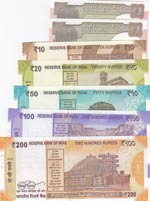 India,  Total 7 banknotes