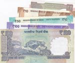 India,  Total 5 banknotes