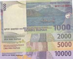 Indonesia,  Total 4 banknotes