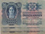 Austria, 20 Kronen, 1913,  p13, Total 3 ... 