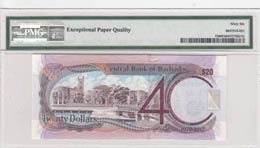 Barbados, 20 Dollars, 2012, UNC, p72  PMG 66 ... 