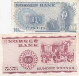 Norway, 10-100 Kroner, VF, (Total 2 ... 