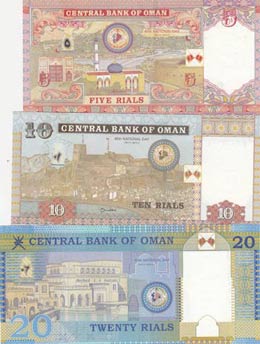 Oman, 5-10-20 Rials, 2010, UNC, (Total 3 ... 
