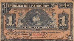 Paraguay, 1 Peso, 1916, ... 