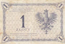 Poland, 1 Zloty, 1919, VF, p51  