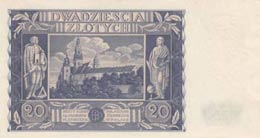Poland, 20 Zlotych, 1936, AUNC (-), p77  