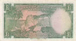 Rhodesia & Nyasaland, 1 Pound, 1960, VF, ... 