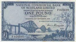 Scotland, 1 Pound, 1959, ... 