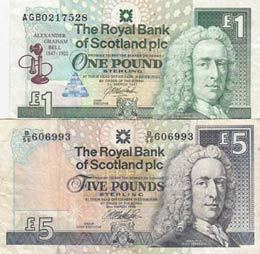 Scotland, 1-5 Pounds, ... 