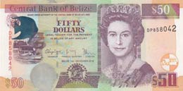 Belize, 50 Dollars, ... 