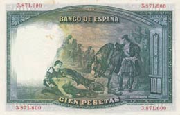 Spain, 100 Peseta, 1931, AUNC (-), p83  
