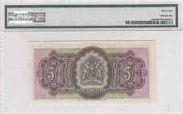 Bermuda, 5 Shillings, 1957, UNC, p18b  PMG 64