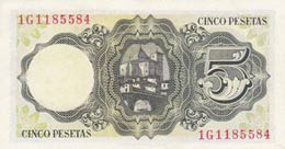 Spain, 5 Peseta, 1951, UNC (-), p140  