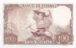 Spain, 100 Pesetas, 1956, UNC, p150  