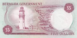Bermuda, 5 Dollars, 1970, UNC, p24a  