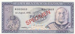 Tonga, 10 Paanga, 1978, ... 