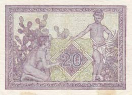 Tunisia, 20 Francs, 1945, XF, p18, There are ... 