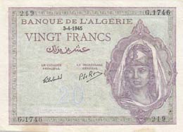 Tunisia, 20 Francs, ... 