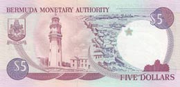 Bermuda, 5 Dollars, 1992, UNC, p41a  