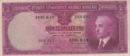 Turkey, 1 Lira, 1942, ... 
