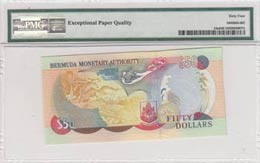 Bermuda, 50 Dollars, 2000, UNC, p54a  PMG 64 ... 