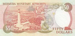 Bermuda, 50 Dollars, 1989, UNC, p58  