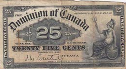 Canada, 25 Cents, 1900, ... 