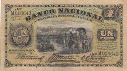Uruguay, 1 Peso, 1887, ... 