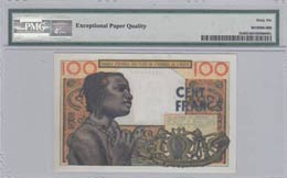 West African States, 100 Francs, 1959, UNC, ... 