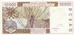 West African States, 10.00 Francs, 1999, ... 