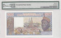 West African States, 5.000 Francs, 1984, ... 