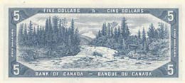 Canada, 5 Dollars, 1961-1971, UNC, p77b  ... 