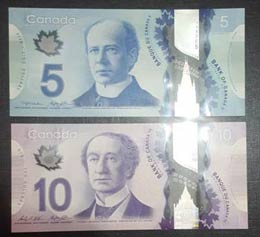 Canada, 5-10 Dollars, ... 