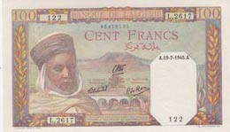 Algeria, 100 Francs, ... 