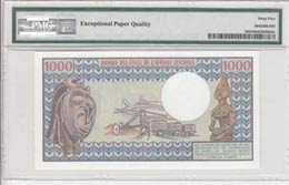 Chad, 1.000 Francs, 1980-84, UNC, p7  PMG 65 ... 