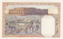 Algeria, 50 Francs, 1942, UNC (-), p87  