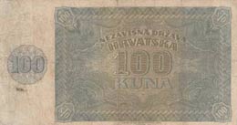 Croatia, 100 Kuna, 1941, VF, p2  